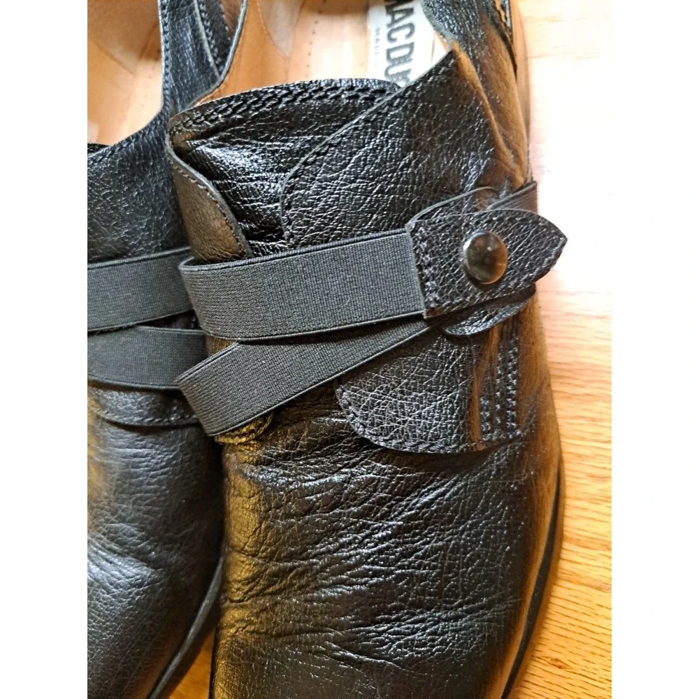 Mac Dugan Italy Vintage Men's Black Leather Monk Strap Dress Shoes 44 US 10-10.5